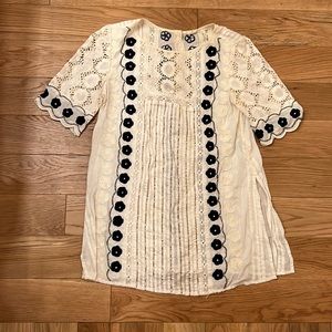 Lace and beaded blouse